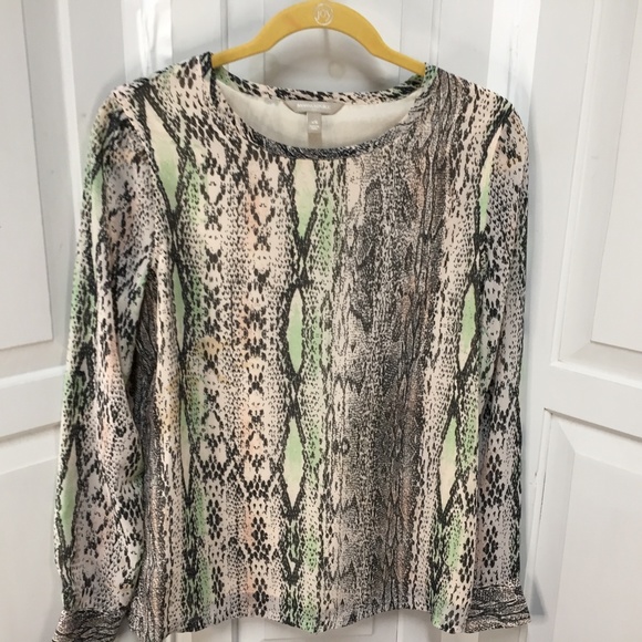 Banana Republic Snake Print Top - Picture 2 of 16